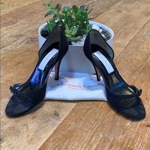 Elegant size 38 black Christian Lacroix heels